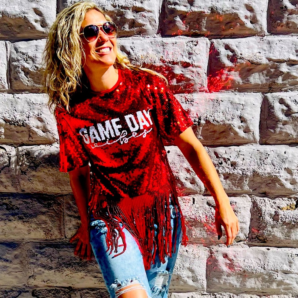 Game Day Sequin Top